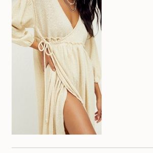 Free people maxi long sleeve dress